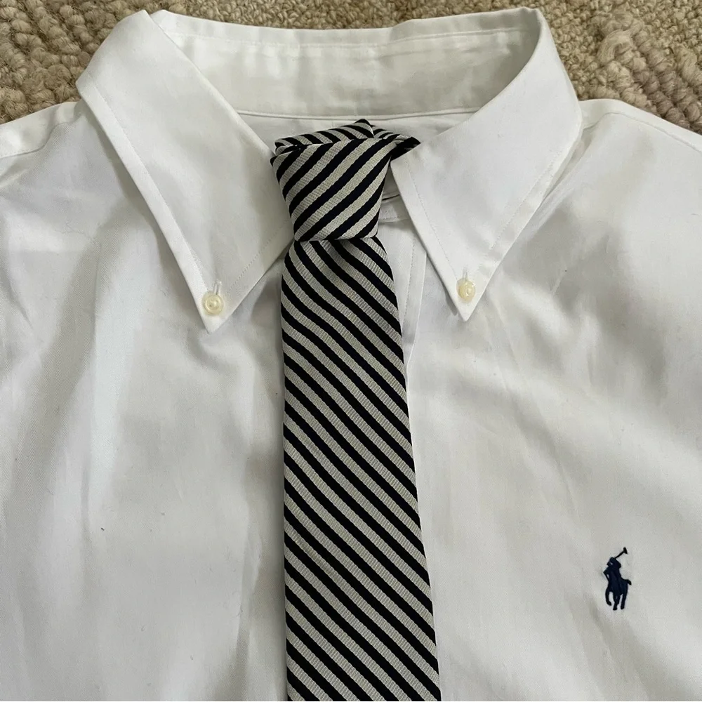 NWOT Ralph Lauren men’s white cotton button down shirt size 16 1/2 34/35. - Picture 4 of 7